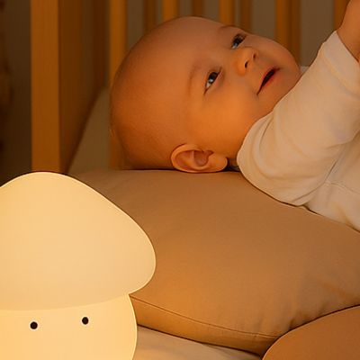 Lampka nocna Paddie Mushroom – miękka silikonowa lampa dla dzieci