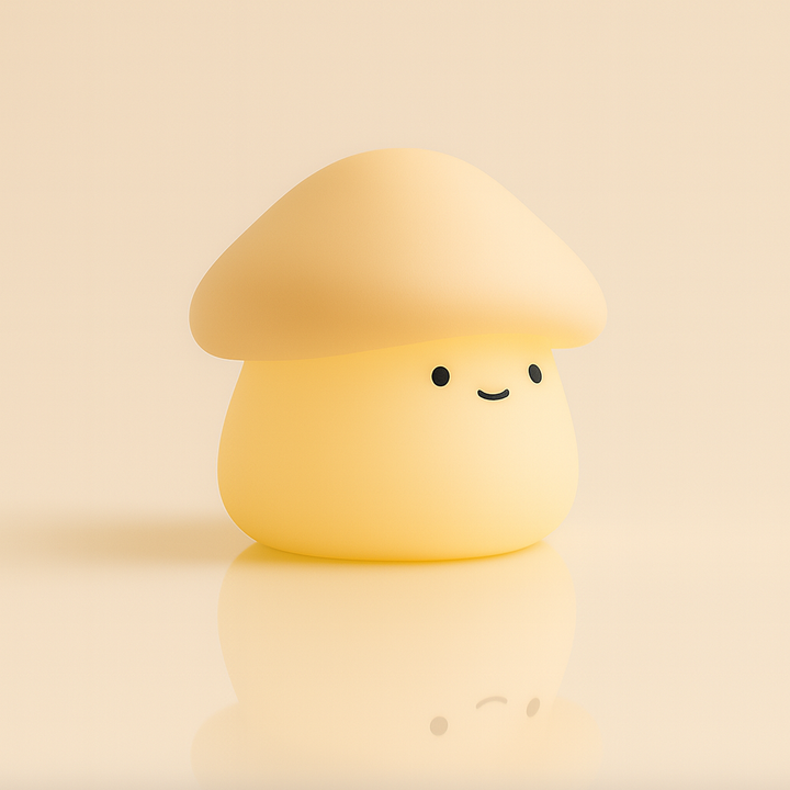 Lampka nocna Paddie Mushroom – miękka silikonowa lampa dla dzieci