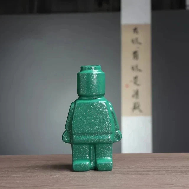 Wazon Lego wykonany z ceramiki