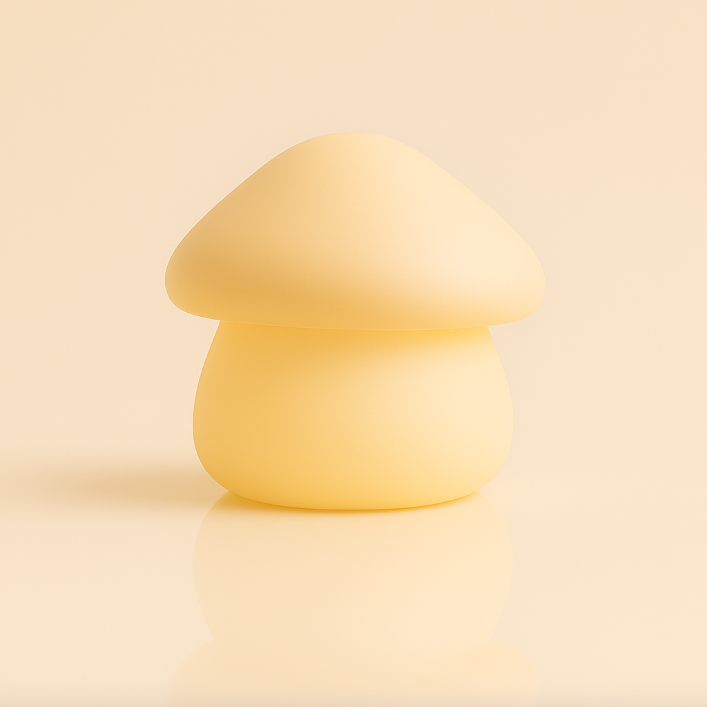 Lampka nocna Paddie Mushroom – miękka silikonowa lampa dla dzieci