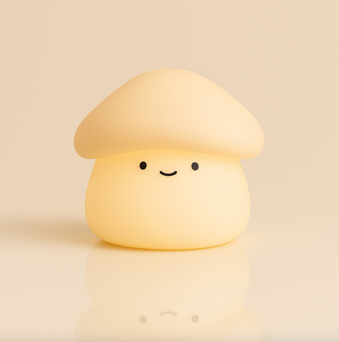 Lampka nocna Paddie Mushroom – miękka silikonowa lampa dla dzieci