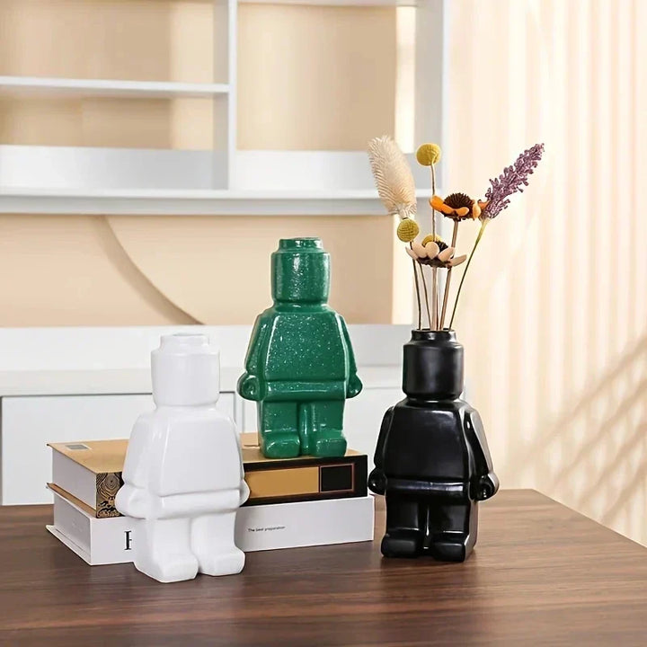 Wazon Lego wykonany z ceramiki