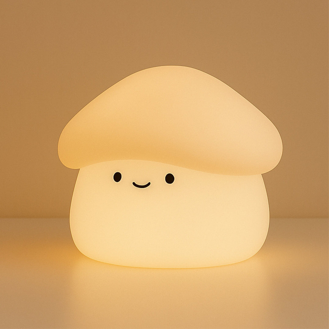 Lampka nocna Paddie Mushroom – miękka silikonowa lampa dla dzieci