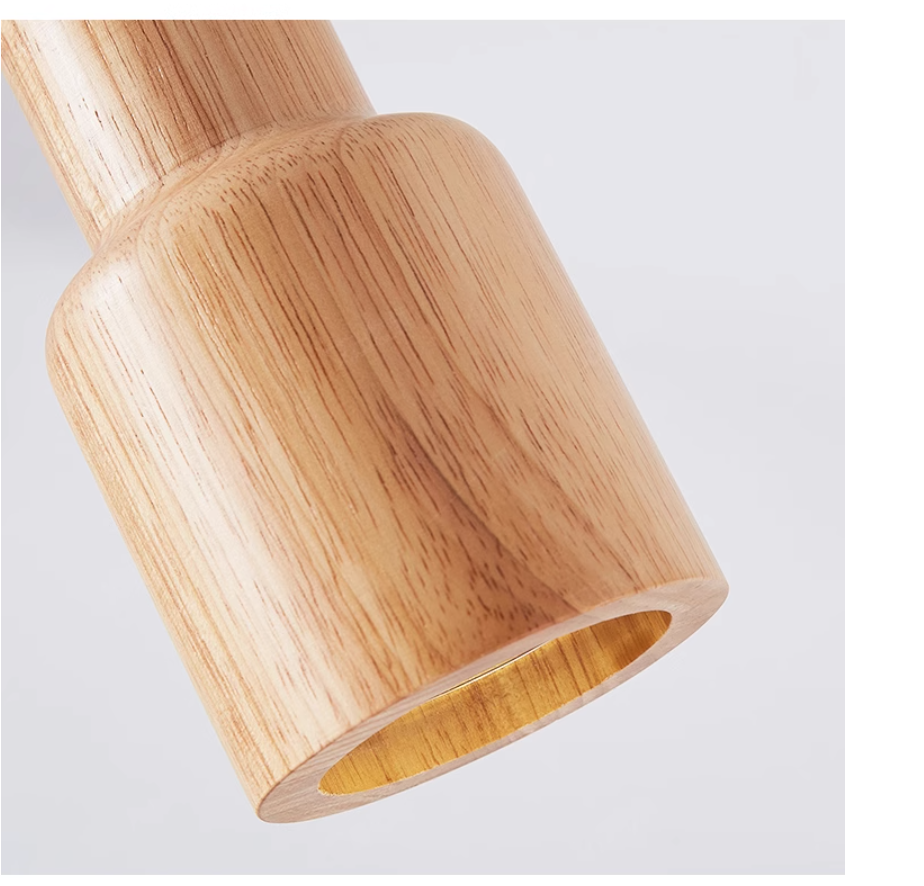 Skandynawska Lampa Wisząca – Minimalistyczny Design do Salonu i Sypialni | Wygląd Naturalnego Drewna