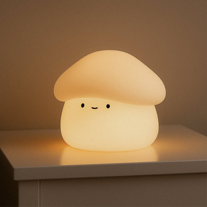 Lampka nocna Paddie Mushroom – miękka silikonowa lampa dla dzieci