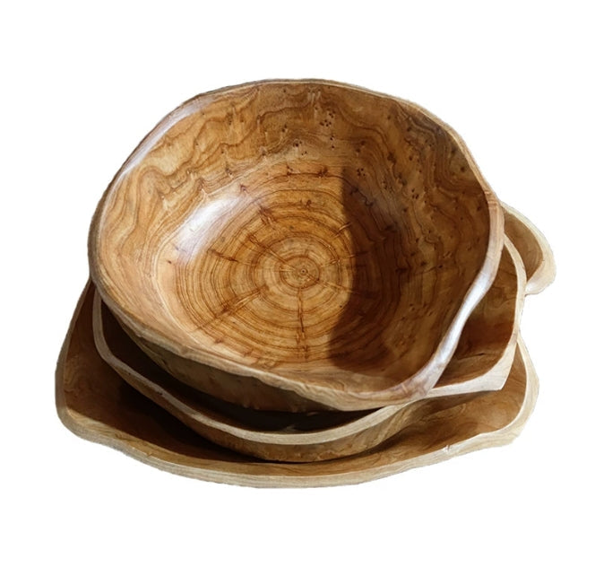 Dekoracyjna Miska z Korzenia Teakowego 30cm