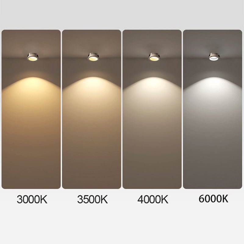 Origo Minimalistyczna Lampa sufitowa LED - Regulowana Okrągła Lampa wpuszczana