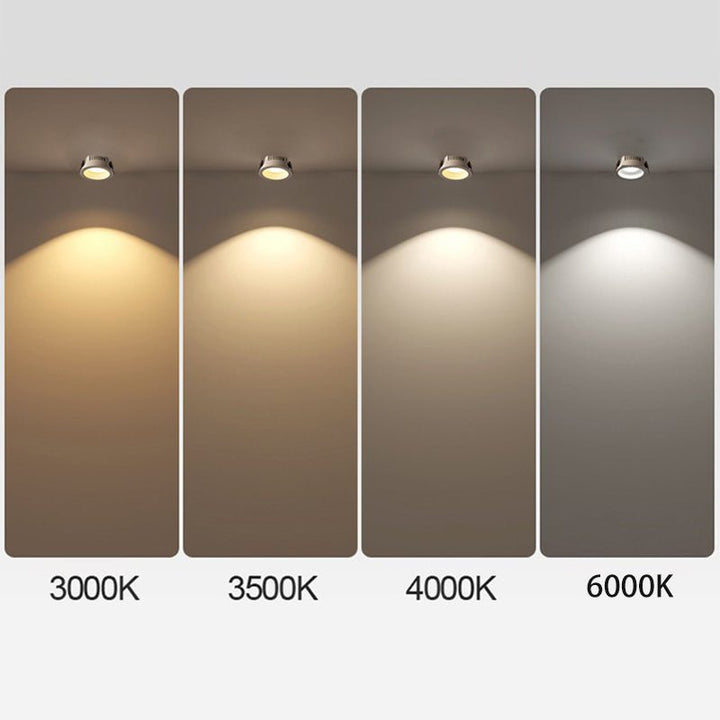 Origo Minimalistyczna Lampa sufitowa LED - Regulowana Okrągła Lampa wpuszczana