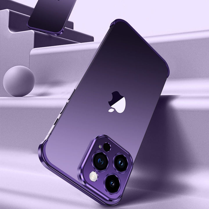 Ultra-cienkie metalowe etui na telefon | Smukłe i solidne | Ochrona wstrząsoodporna dla iPhone&