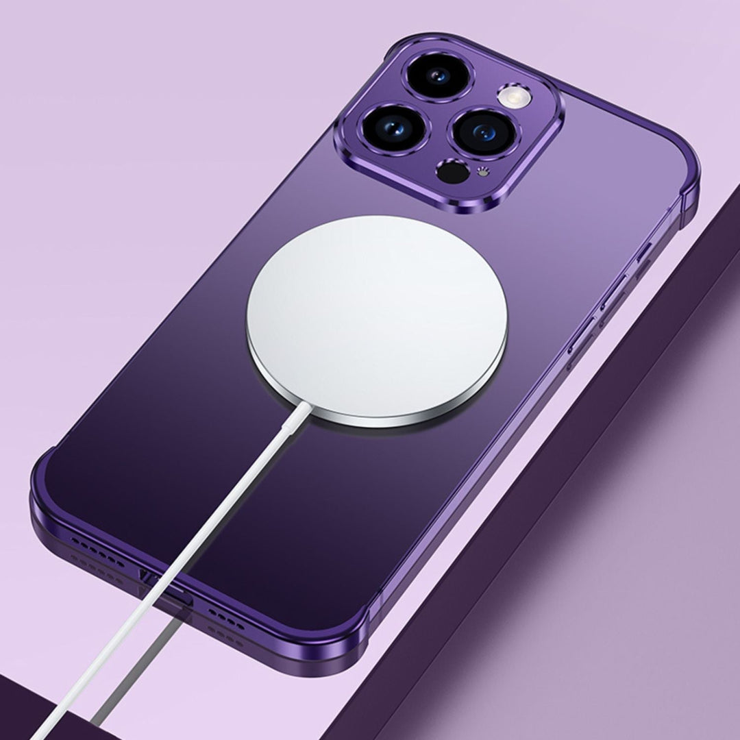 Ultra-cienkie metalowe etui na telefon | Smukłe i solidne | Ochrona wstrząsoodporna dla iPhone&