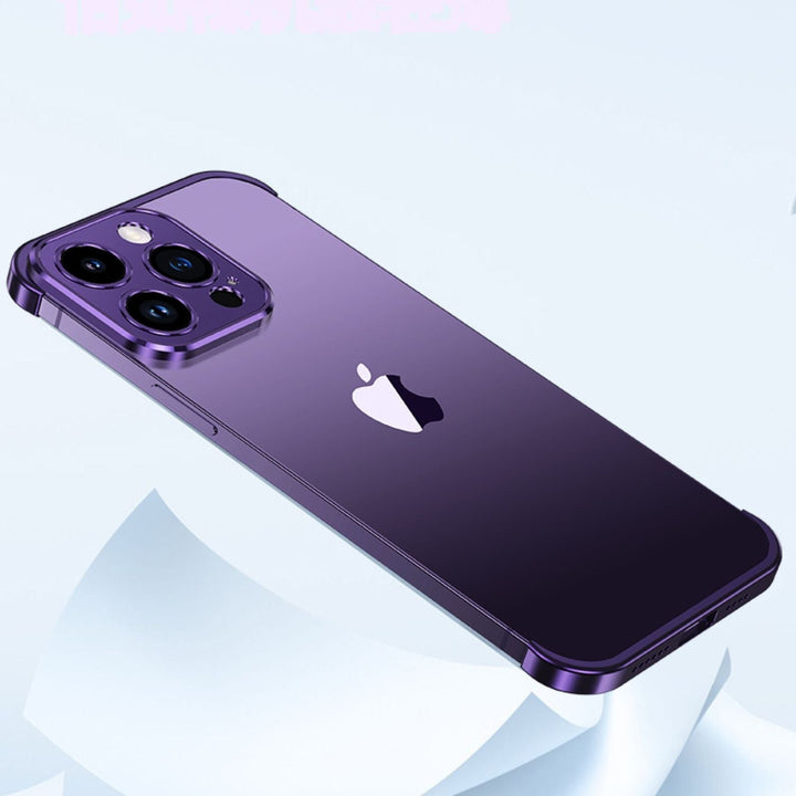 Ultra-cienkie metalowe etui na telefon | Smukłe i solidne | Ochrona wstrząsoodporna dla iPhone&