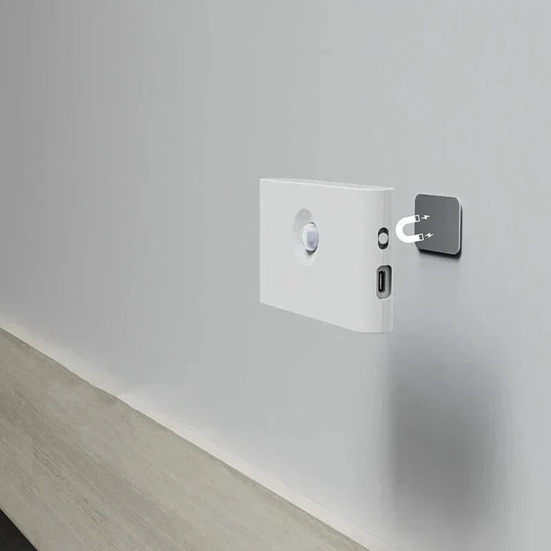 Bezprzewodowe lampki nocne LED z czujnikiem ruchu | Ładowanie USB | Miękkie ciepłe światło |