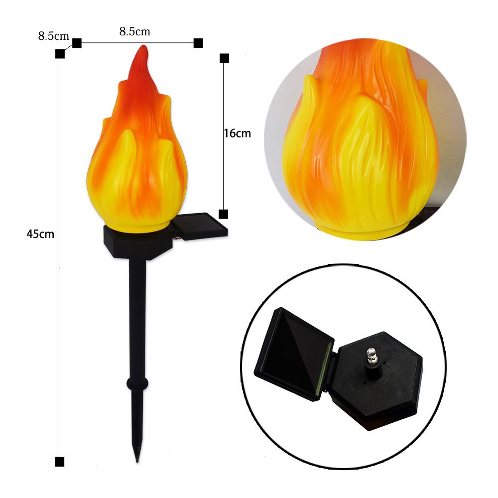 Słoneczne lampy zewnętrzne z migoczącym płomieniem, lampy solarne do ogrodu, wodoodporne latarnie LED, słoneczne lampy zewnętrzne do kempingu, krajobrazu ogrodowego, patio, ścieżek, dekoracji na zewnątrz