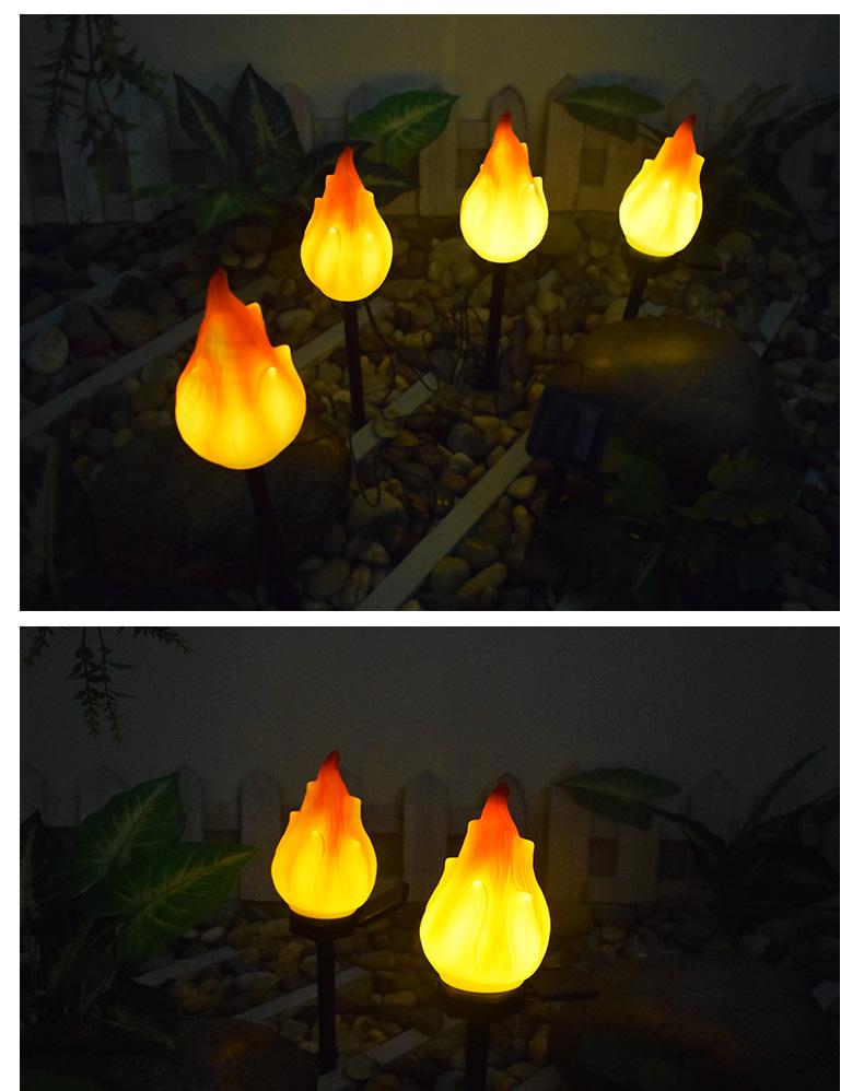 Słoneczne lampy zewnętrzne z migoczącym płomieniem, lampy solarne do ogrodu, wodoodporne latarnie LED, słoneczne lampy zewnętrzne do kempingu, krajobrazu ogrodowego, patio, ścieżek, dekoracji na zewnątrz