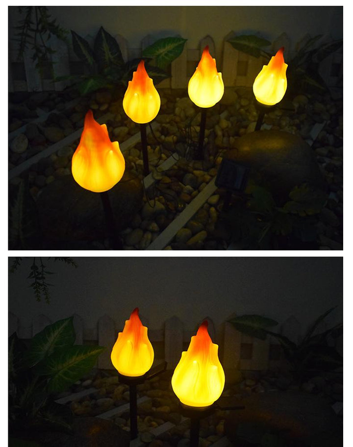 Słoneczne lampy zewnętrzne z migoczącym płomieniem, lampy solarne do ogrodu, wodoodporne latarnie LED, słoneczne lampy zewnętrzne do kempingu, krajobrazu ogrodowego, patio, ścieżek, dekoracji na zewnątrz