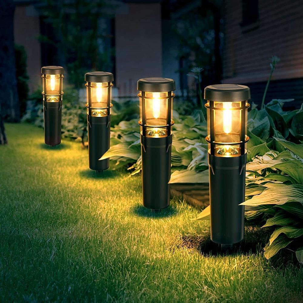 Solarne lampy ścieżkowe, solarne lampy ogrodowe do 14 godzin. Wodoodporne na zewnątrz, IP65 wodoodporne lampy ogrodowe do ścieżek i chodników