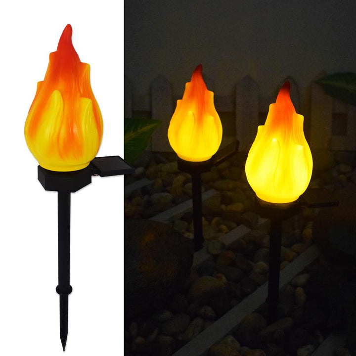 Słoneczne lampy zewnętrzne z migoczącym płomieniem, lampy solarne do ogrodu, wodoodporne latarnie LED, słoneczne lampy zewnętrzne do kempingu, krajobrazu ogrodowego, patio, ścieżek, dekoracji na zewnątrz