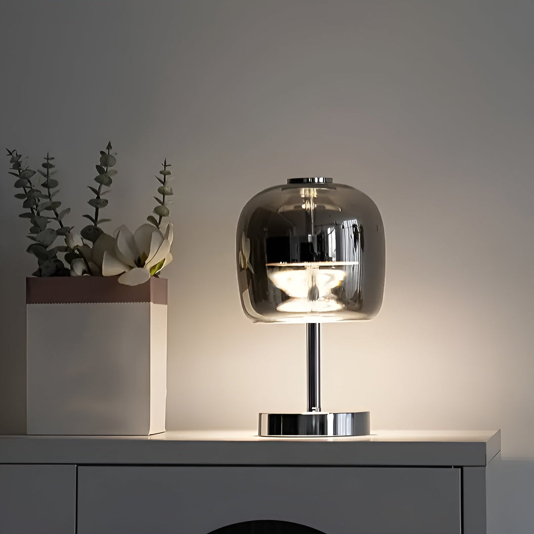 Nowoczesna Lampa Ambient Light z Elektroplaterowanego Szkła
