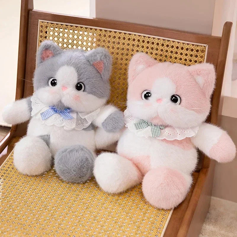 Rodzina Pluszowych Kotków Kawaii z Obrożą