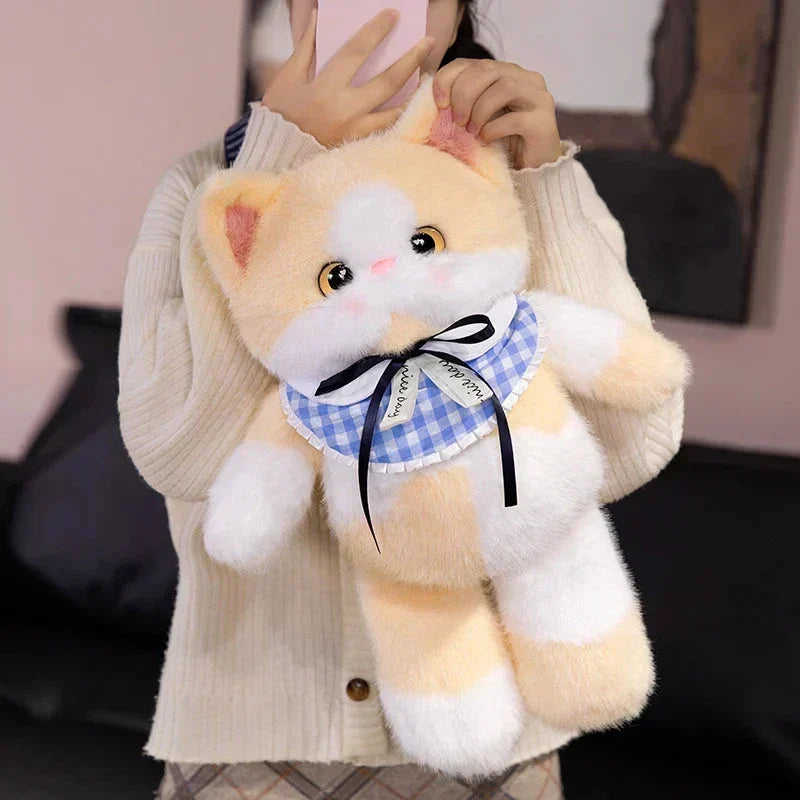Rodzina Pluszowych Kotków Kawaii z Obrożą
