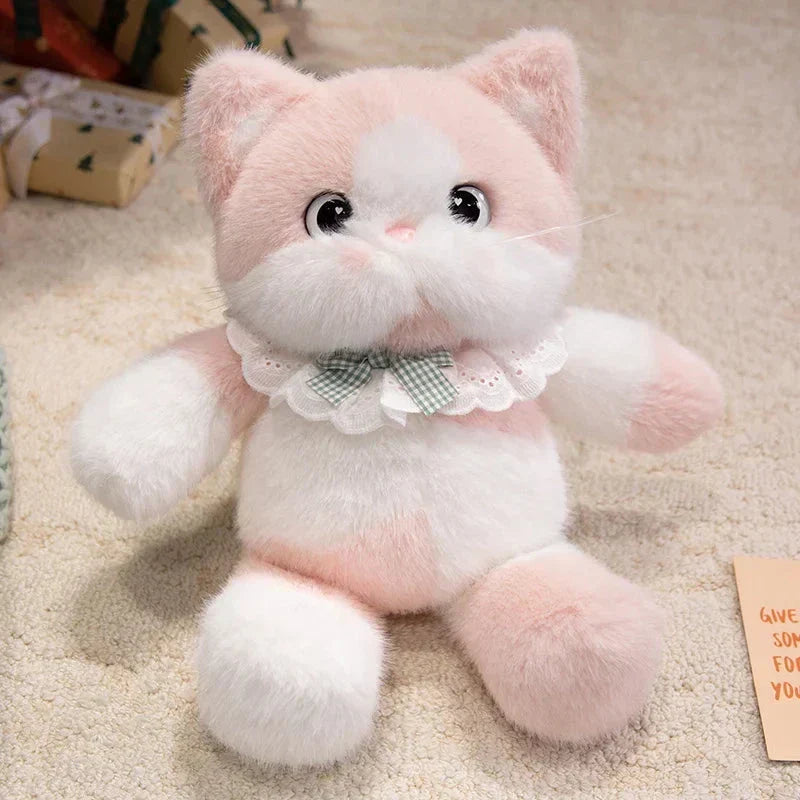 Rodzina Pluszowych Kotków Kawaii z Obrożą
