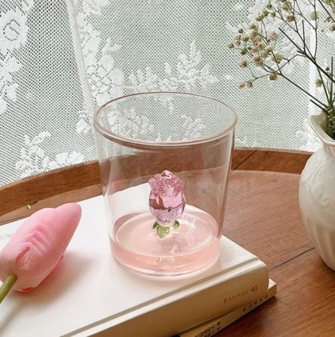 La Vie En Rose | Kieliszek do Szampana - Ręcznie Wykonany