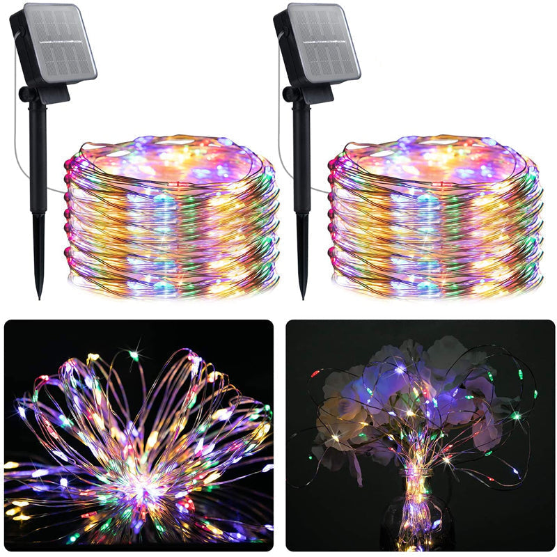 Lampki solarne na zewnątrz | Wodoodporne lampy ogrodowe solarne