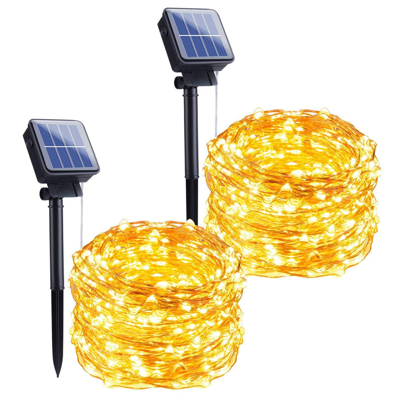 Lampki solarne na zewnątrz | Wodoodporne lampy ogrodowe solarne