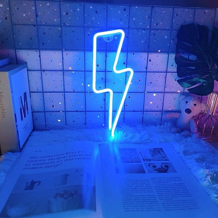 Neonowy znak Blitzbogen