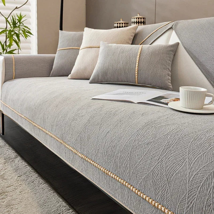 Pokrowiec na sofę LinenLux – Elegancka ochrona w lnianym stylu dla czystych i stylowych salonów