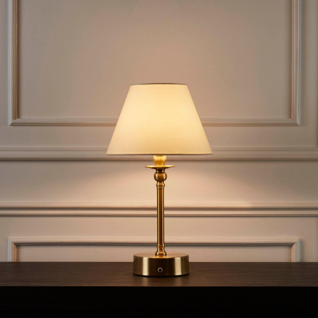 Lampa Lucille Ornate LED Ładowalna Bezprzewodowa - Mosiądz