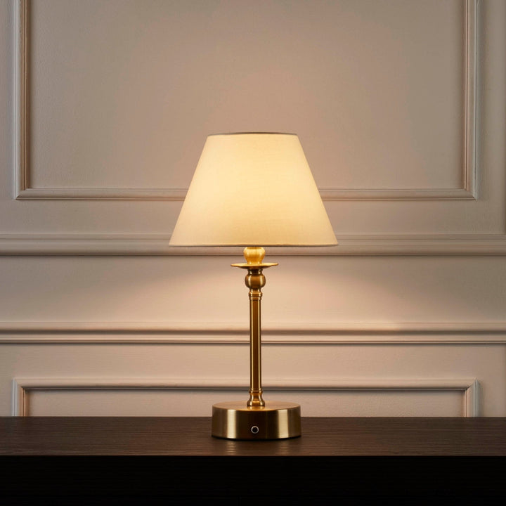 Lampa Lucille Ornate LED Ładowalna Bezprzewodowa - Mosiądz