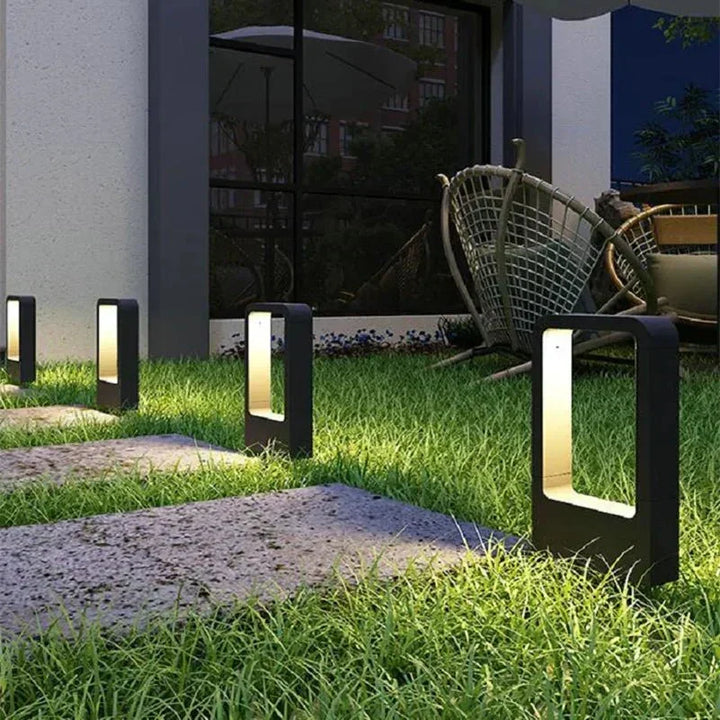 Elegancka Lampa Podłogowa z Aluminium dla Luksusowego Blasku na Zewnątrz