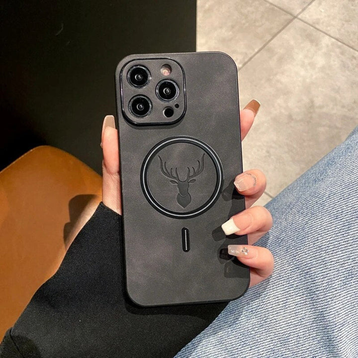 Skórzany Magnesowy Etui Ochronne na Telefon
