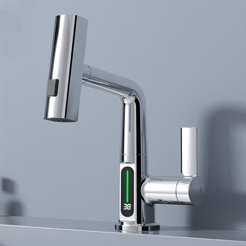 SmartFaucet Pro: Inteligentny kran z wyświetlaczem cyfrowym