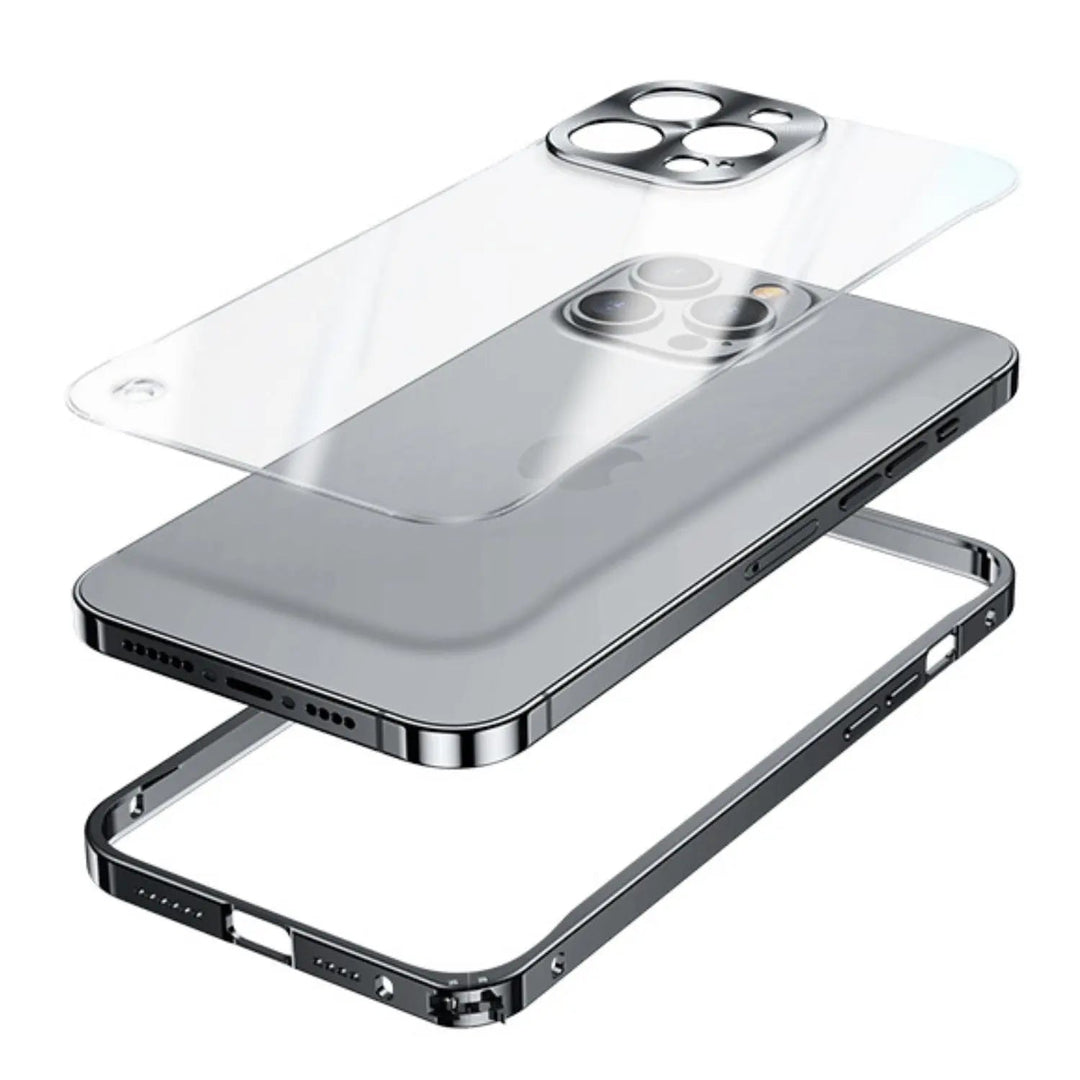 Metalowa luksusowa etui MagSafe dla iPhone Pro Max - Smukły i stylowy design z maksymalną ochroną