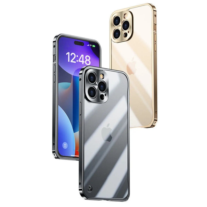 Metalowa luksusowa etui MagSafe dla iPhone Pro Max - Smukły i stylowy design z maksymalną ochroną
