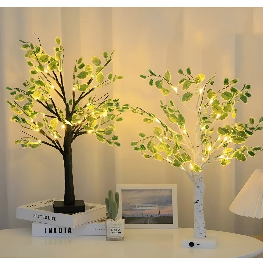 Magiczna Lampa Stołowa BrightTree – Elegancki Design Drzewa z Ciepłym Światłem LED