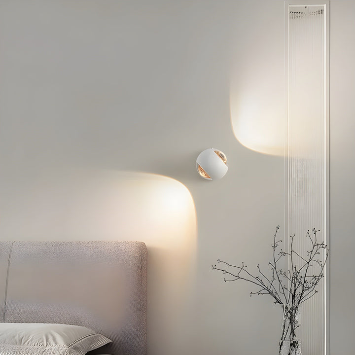 Lampa ścienna wewnętrzna - nowoczesna lampa obrotowa