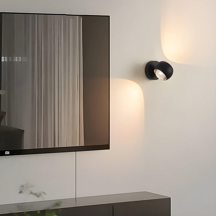 Lampa ścienna wewnętrzna - nowoczesna lampa obrotowa