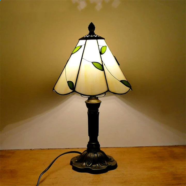 Lampa Stołowa LED Barokowa Retro E27 - Wintage Szkło Tiffany