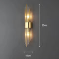 Lampa ścienna z kryształową dekoracją