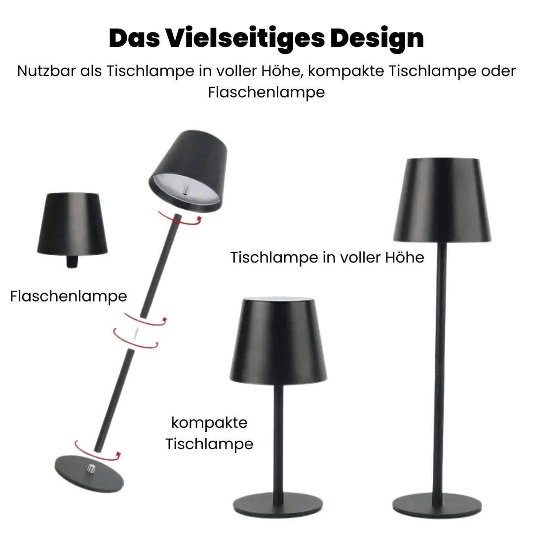 Lampa Stołowa LED – Bezprzewodowa, Z Dotykowym Sterowaniem i Regulowanym Światłem