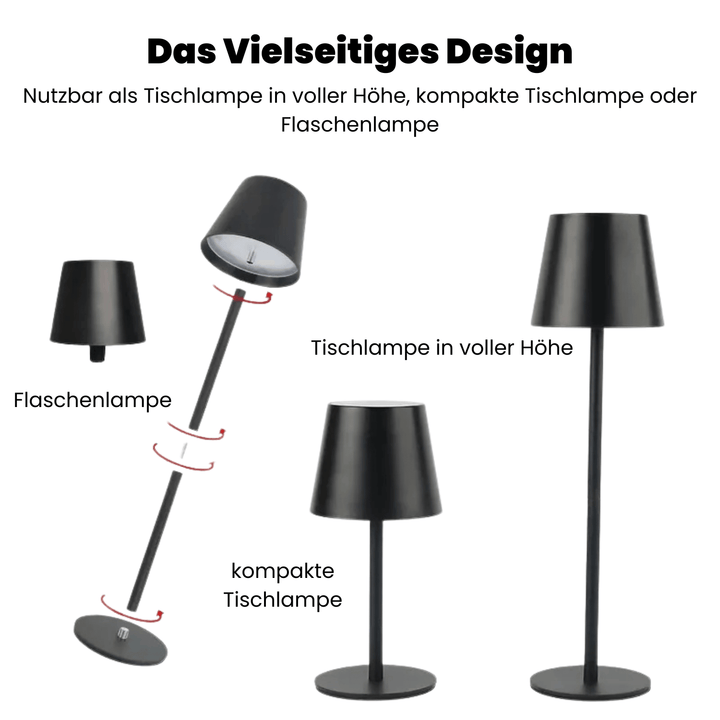 Lampa Stołowa LED – Bezprzewodowa, Z Dotykowym Sterowaniem i Regulowanym Światłem