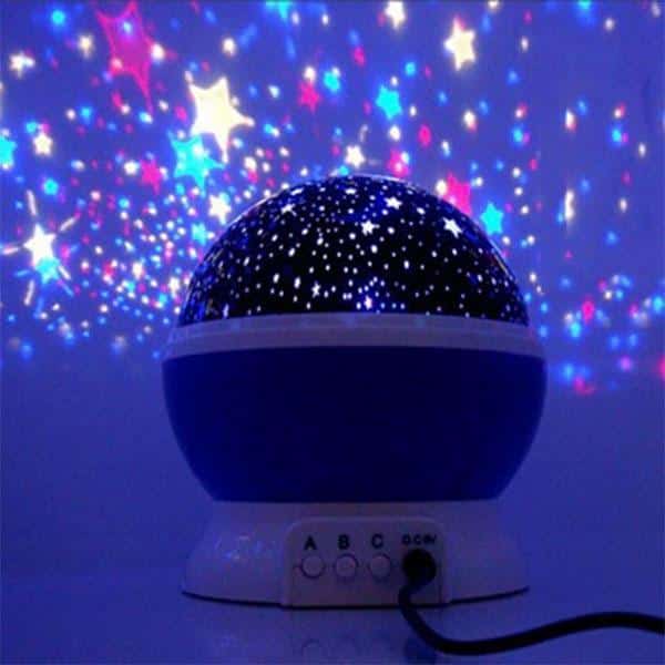 Piękna lampka nocna z gwieździstym niebem |