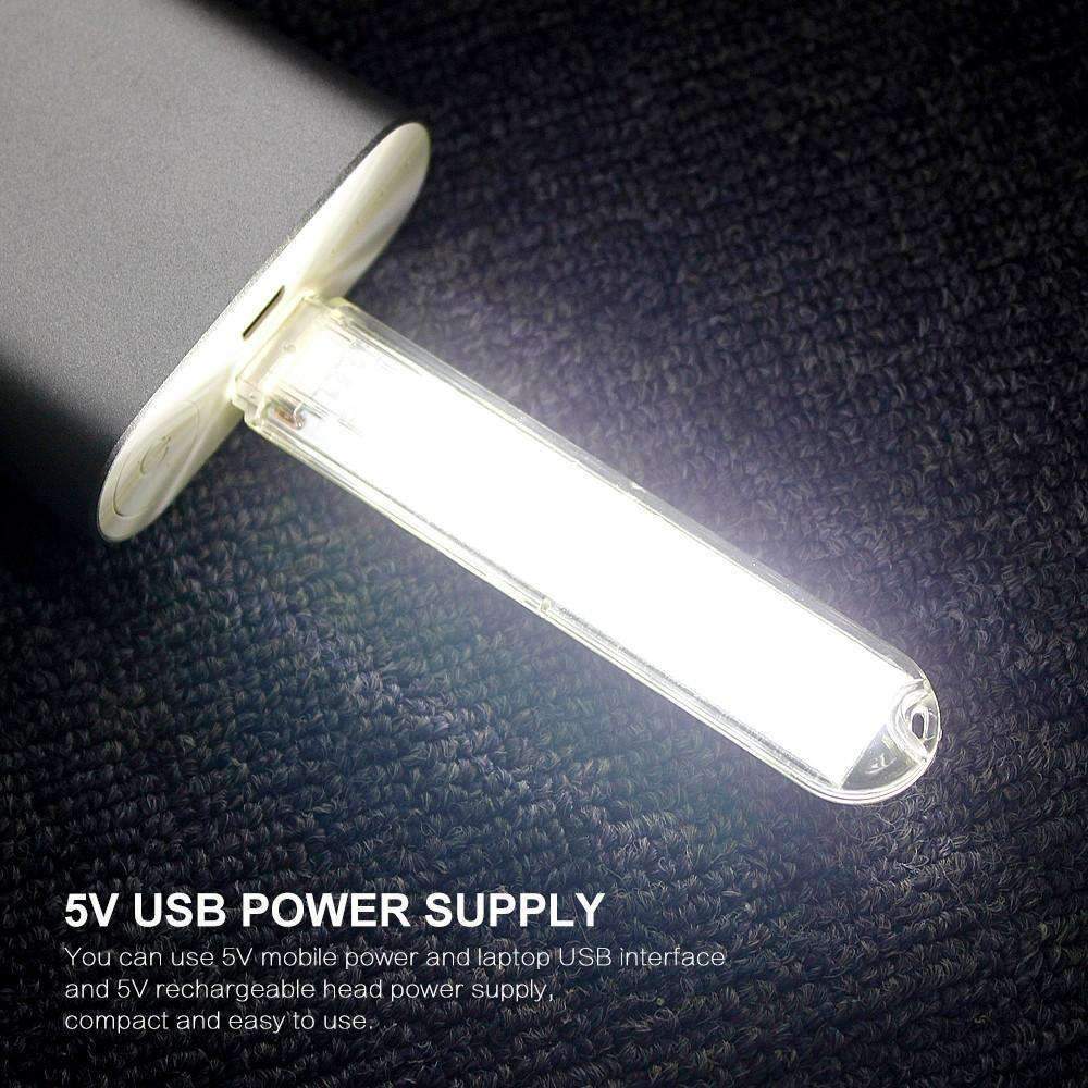 Mini USB LED Nocna Lampa - Zimna Biała Lampa