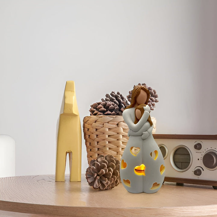 Świecznik z migoczącą świecą Matka-Córka - LoveGlow
