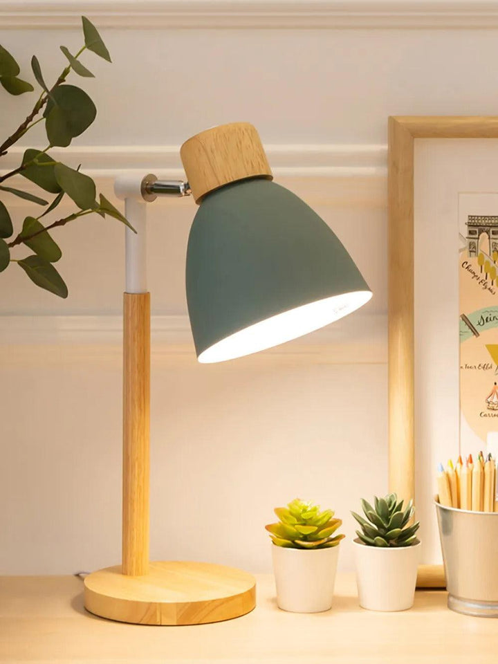 Lampa Stołowa Nordic | Drewno, Żelazo