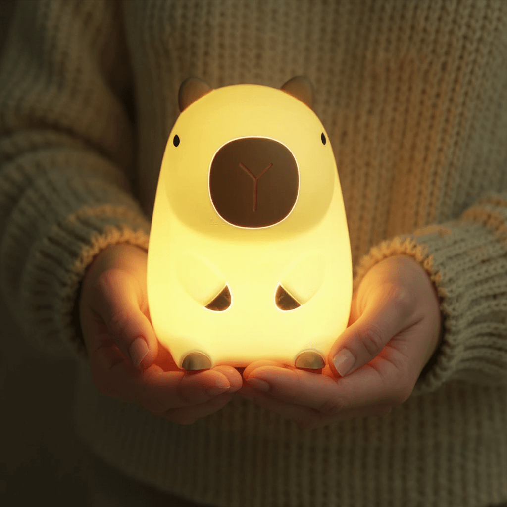 SquishBara | Kapibara Squishy Lampa Nocna Idealny Prezent dla Wszystkich Wieków