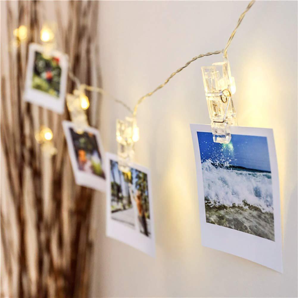 Świecące Lampki LED z Klipsami na Zdjęcia